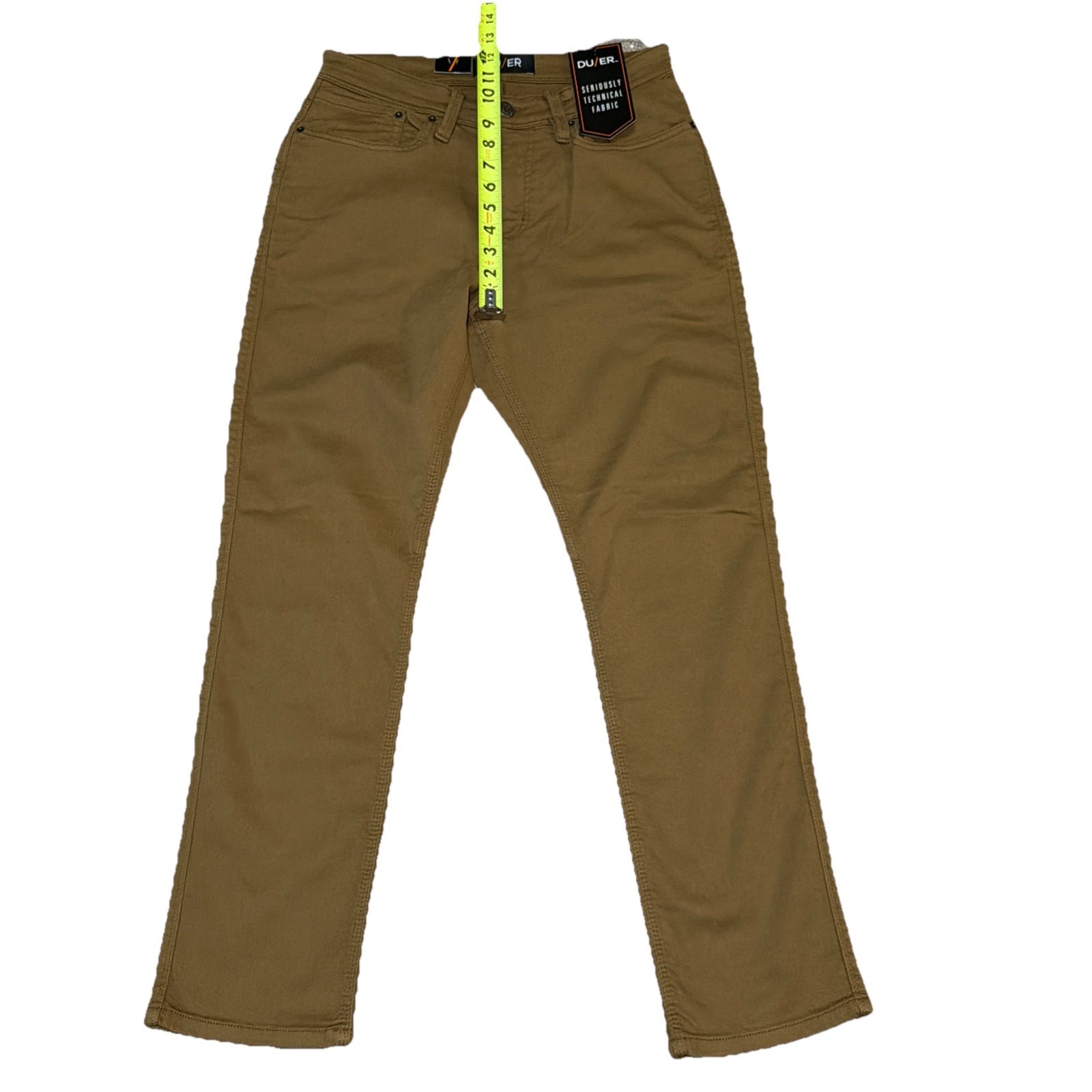 Du/Er Duer Relaxed Fit No Sweat N2x Taper Pants 30x30 Mustard Stretch Nwt — image 5 of 8